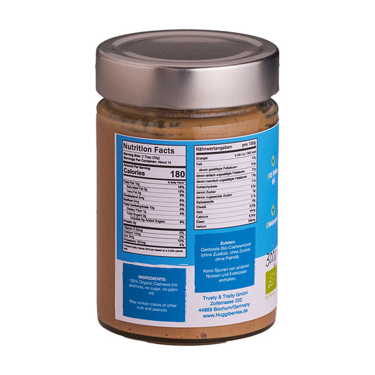 Fein vermahlenes Bio-Cashewmus – ideal für Aufstriche, Saucen, Desserts & vegane Küche, nährstoffreich & streichzart