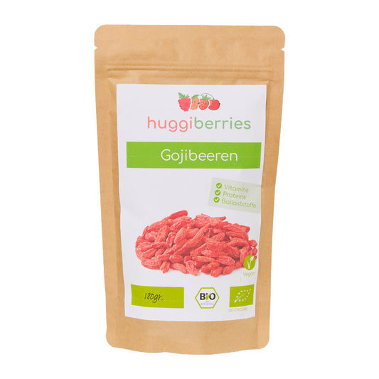 Getrocknete Bio-Goji-Beeren – fruchtig, leicht herb & perfekt für Müsli, Bowls oder als Snack