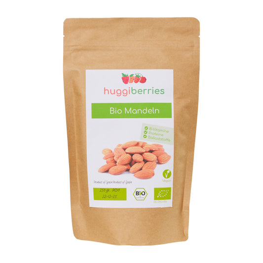 Knackige Bio-Mandeln – ballaststoffreich, proteinreich & ideal für Müsli, Mandelmus oder Backrezepte