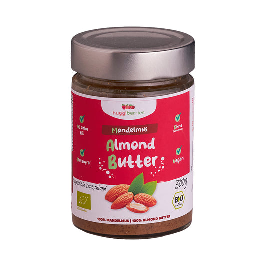 Bio-Mandelmus 250g – fein gemahlen aus gerösteten Mandeln, ohne Zucker & Palmöl, cremig, vegan & nährstoffreich


