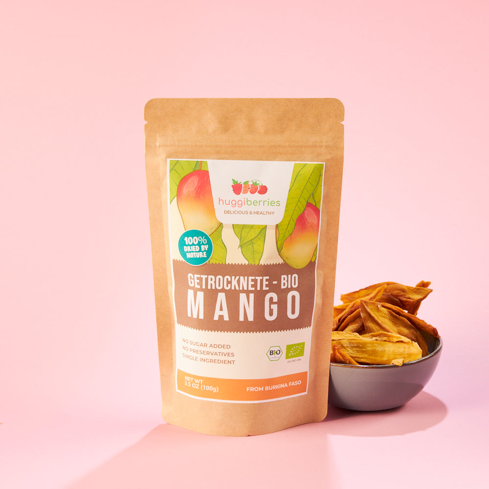 Bio-Mangostreifen 100g – sonnengetrocknete Früchte aus Burkina Faso, vegan & plastikfrei verpackt


