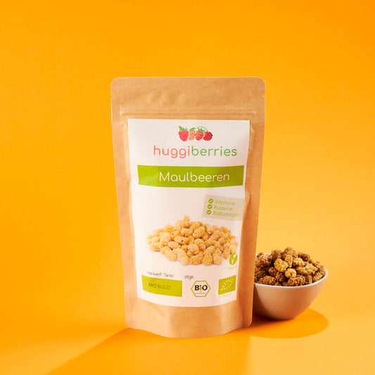 Bio-Maulbeeren 100g – naturbelassene Trockenfrüchte ohne Zuckerzusatz, vegan & plastikfrei verpackt


