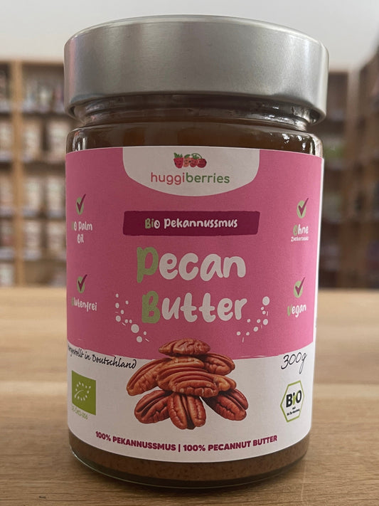 Bio-Pecannussmus 250g – cremig, ohne Zucker & Palmöl, aus 100 % gerösteten Bio-Pecannüssen, reich an Vitamin E & gesunden Fetten

