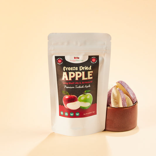 Gefriergetrocknete Apfelstücke – knuspriger Fruchtsnack ohne Zuckerzusatz, vegan & perfekt für Müsli oder unterwegs