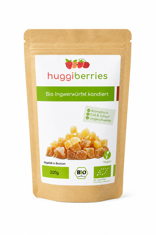 Bio-Ingwerwürfel kristallisiert - 200 g