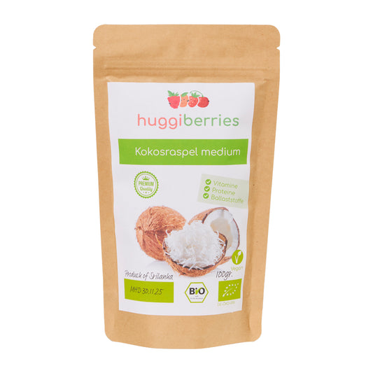 Feinste Bio-Kokosraspeln – naturbelassen, ohne Zuckerzusatz, ideal für Müsli & Backen

