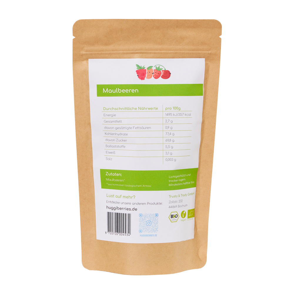 Bio-Maulbeeren – fruchtiger Superfood-Snack, naturbelassen & perfekt für Clean Eating

