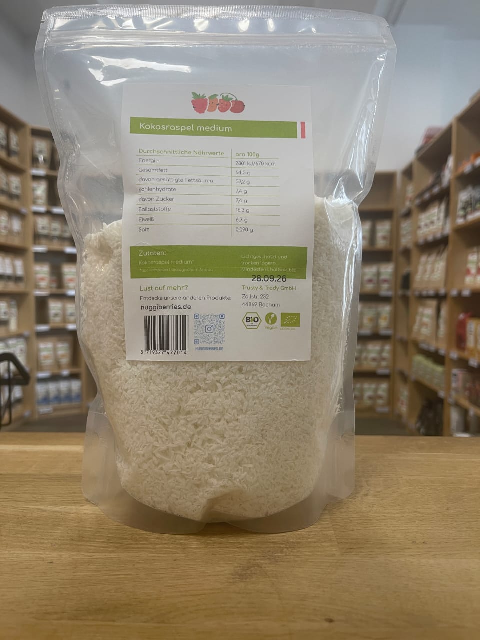 Bio Kokosraspel Medium - 600g