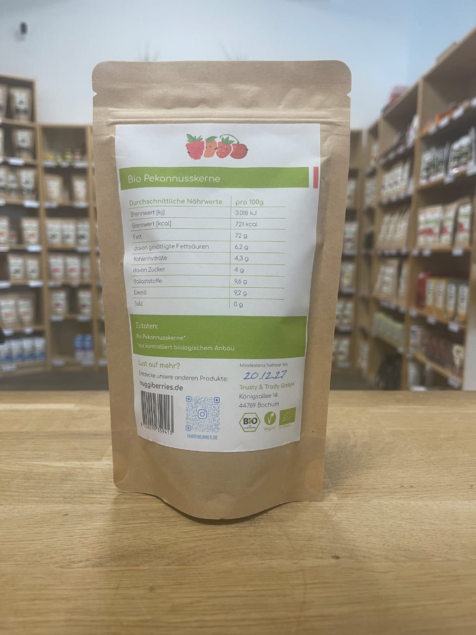 Bio-Pekannusskerne - 150g