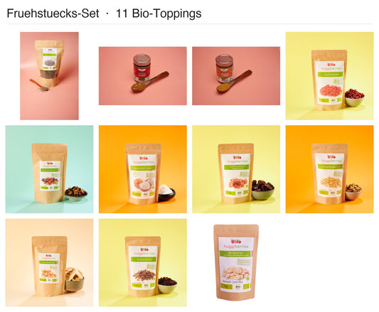 Frühstücks-Set – 11 Bio-Toppings für Müsli & Porridge